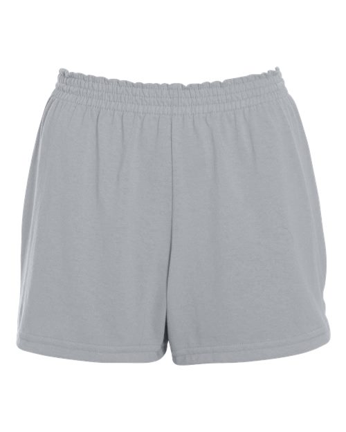Augusta Sportswear 987 Women's Trim Fit Jersey Shorts - Athletic Heather - front