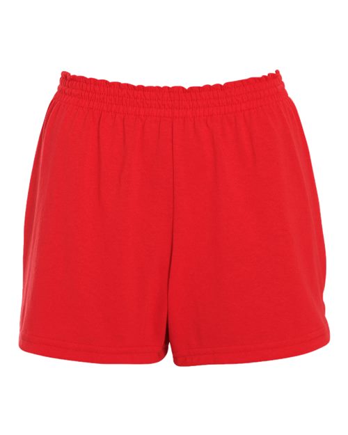 Augusta Sportswear 987 Women's Trim Fit Jersey Shorts - Red - front