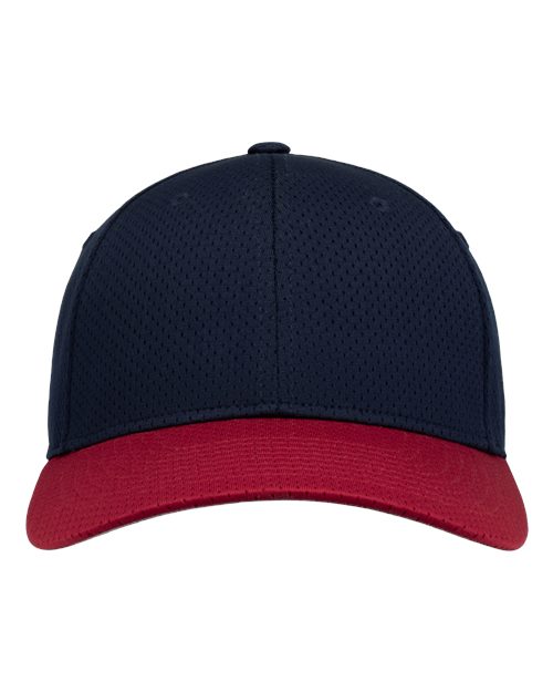Augusta Sportswear 6235 Athletic Mesh Cap - Navy/ Red - front