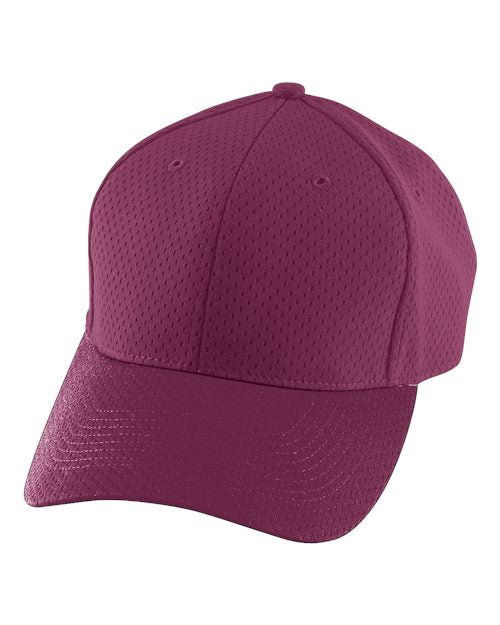 Augusta Sportswear 6236 Youth Athletic Mesh Cap - Maroon - front