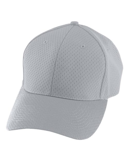 Augusta Sportswear 6236 Youth Athletic Mesh Cap - Silver Grey - front