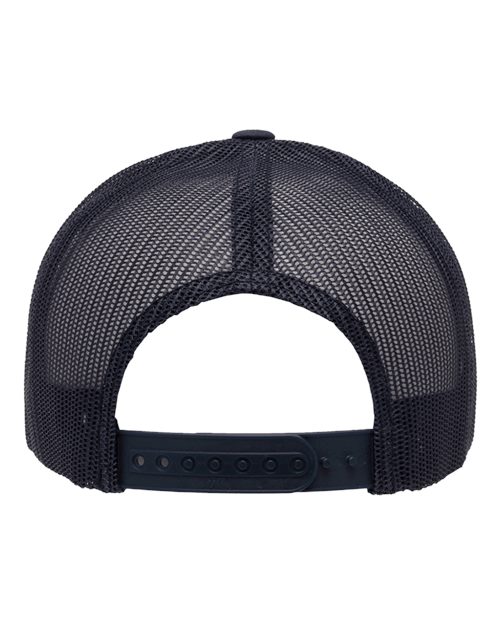 YP Classics 6506 Five-Panel Retro Trucker Cap - Navy - back