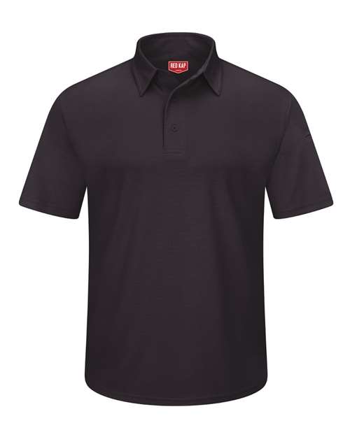 Red Kap SK90 Men's Performance Knit® Flex Series Pro Polo - Black - front