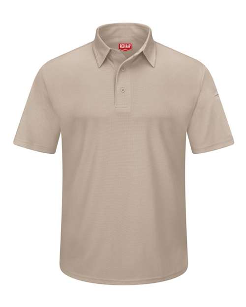 Red Kap SK90 Men's Performance Knit® Flex Series Pro Polo - Tan - front