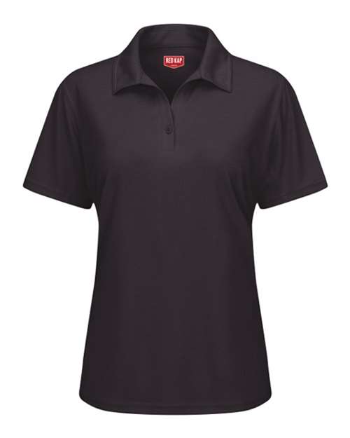 Red Kap SK91 Women's Performance Knit® Flex Series Pro Polo - Black - front