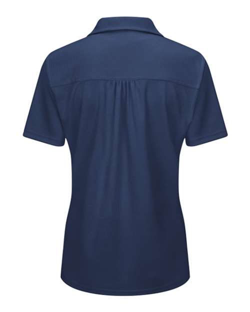 Red Kap SK91 Women's Performance Knit® Flex Series Pro Polo - Navy - back