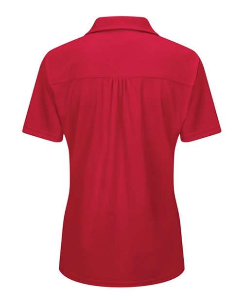 Red Kap SK91 Women's Performance Knit® Flex Series Pro Polo - Red - back