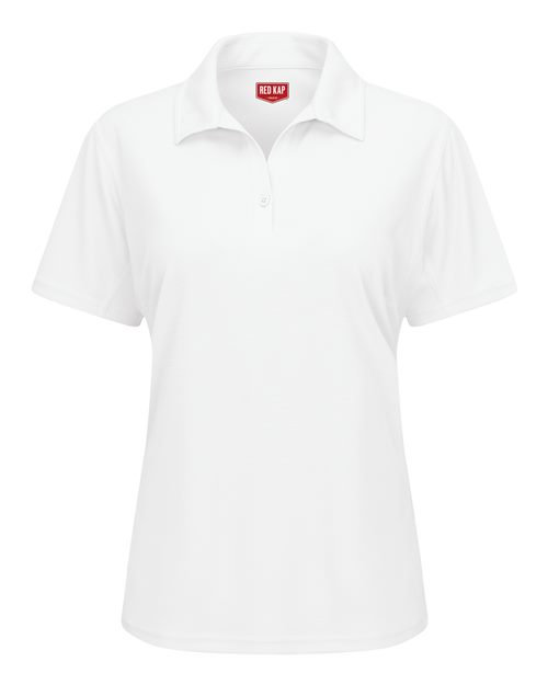 Red Kap SK91 Women's Performance Knit® Flex Series Pro Polo - White - front