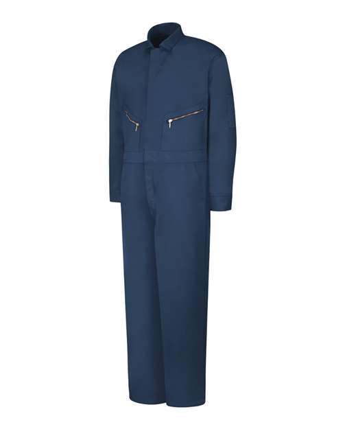 Red Kap CC18 Men's Zip-Front Cotton Coverall - Navy - front