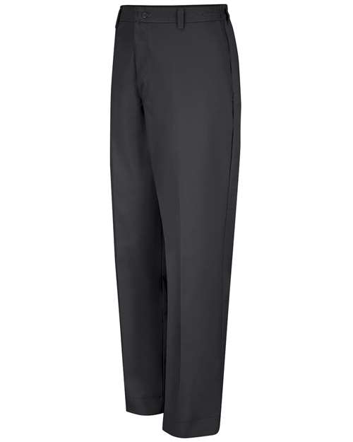 Red Kap PT60 Men's Elastic Insert Work Pants - Black - 36 Unhemmed - front