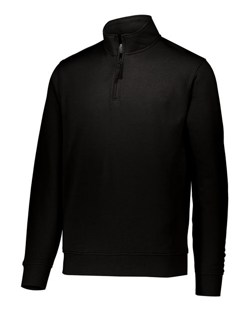 Augusta Sportswear 5422 Men's 60/40 Quarter-Zip Pullover - Black - front