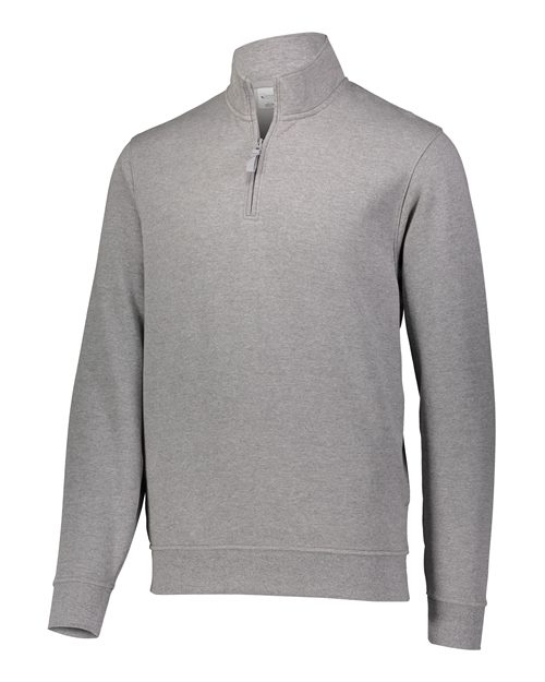 Augusta Sportswear 5422 Men's 60/40 Quarter-Zip Pullover - Charcoal Heather - front