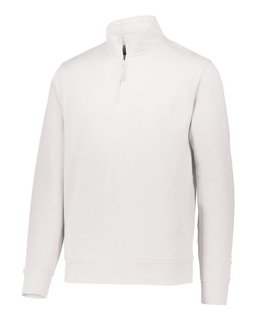 Augusta Sportswear 5422 Men's 60/40 Quarter-Zip Pullover - White - front