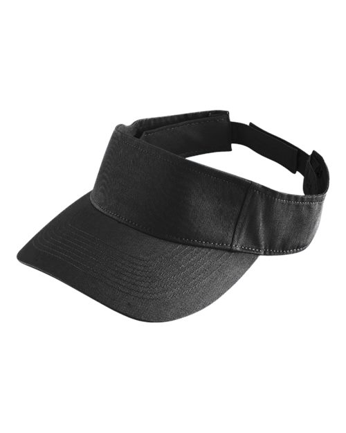 Augusta Sportswear 6225 Sport Twill Visor - Black - front