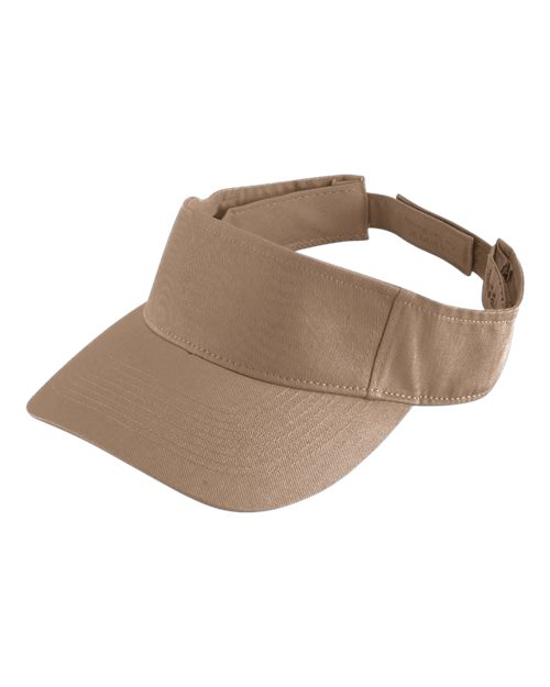 Augusta Sportswear 6225 Sport Twill Visor - Khaki - front