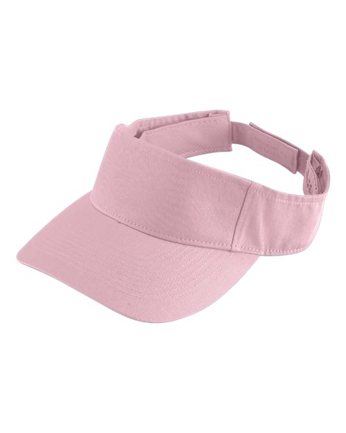 Augusta Sportswear 6225 Sport Twill Visor - Light Pink - front