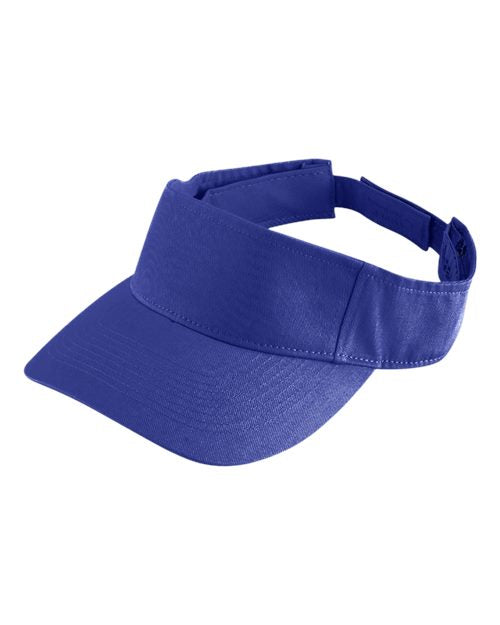 Augusta Sportswear 6225 Sport Twill Visor - Purple - front