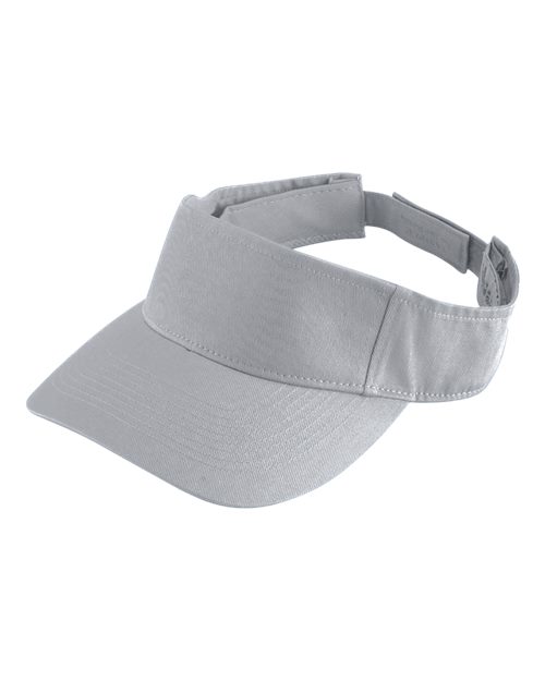 Augusta Sportswear 6225 Sport Twill Visor - Silver Grey - front
