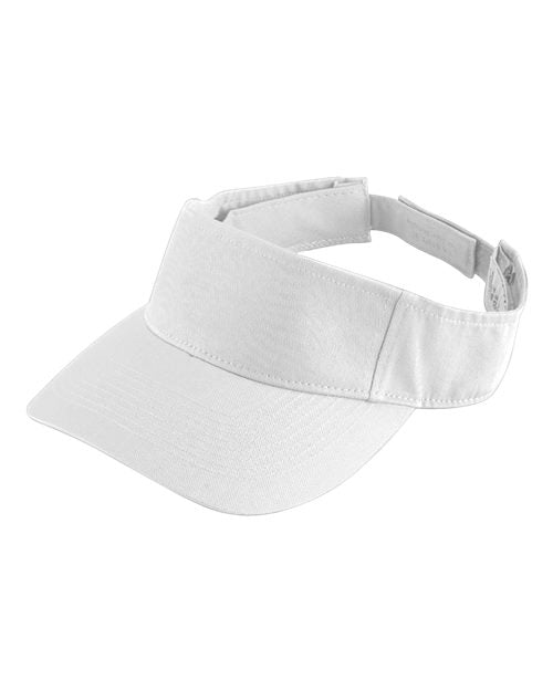 Augusta Sportswear 6225 Sport Twill Visor - White - front