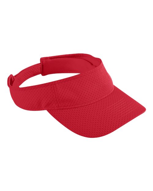Augusta Sportswear 6228 Youth Athletic Mesh Visor - Red - front