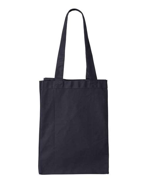 Q-Tees Q1000 12L Gussetted Shopping Bag - Navy - front