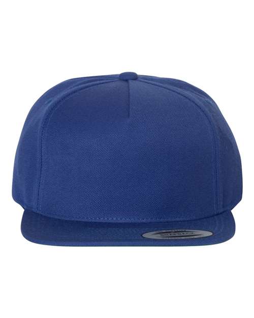 YP Classics 5089M Premium Five-Panel Snapback Cap - Royal - front
