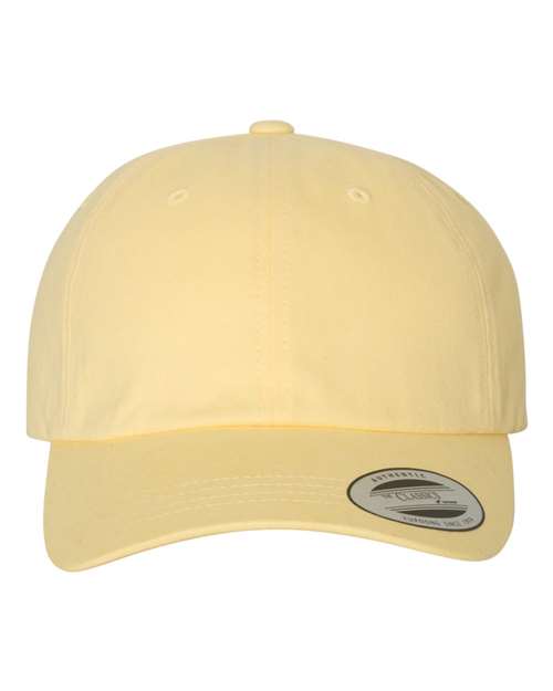 YP Classics 6245PT Peached Cotton Twill Dad Hat - Yellow - front