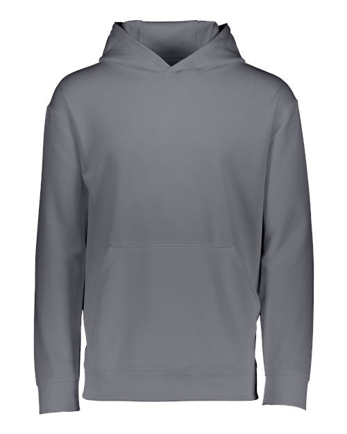 Augusta Sportswear 5506 Youth Wicking Fleece Hooded Sweatshirt - Graphite - front