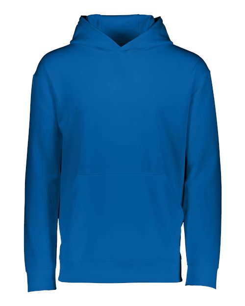 Augusta Sportswear 5506 Youth Wicking Fleece Hooded Sweatshirt - Royal - front