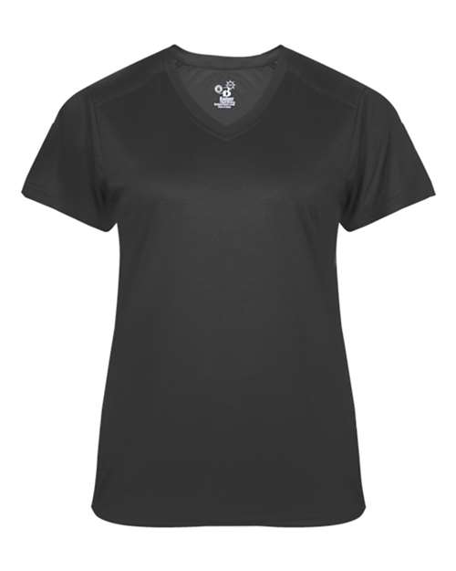 Badger 4062 Women's Ultimate SoftLock™ V-Neck T-Shirt - Graphite - front