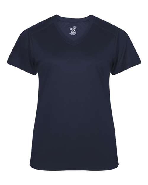 Badger 4062 Women's Ultimate SoftLock™ V-Neck T-Shirt - Navy - front