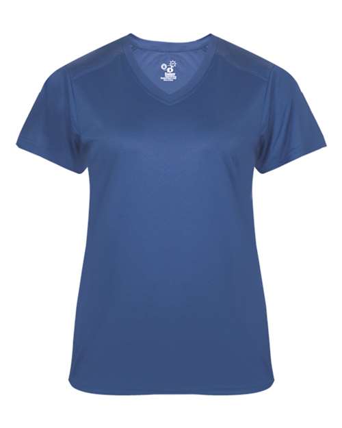 Badger 4062 Women's Ultimate SoftLock™ V-Neck T-Shirt - Royal - front