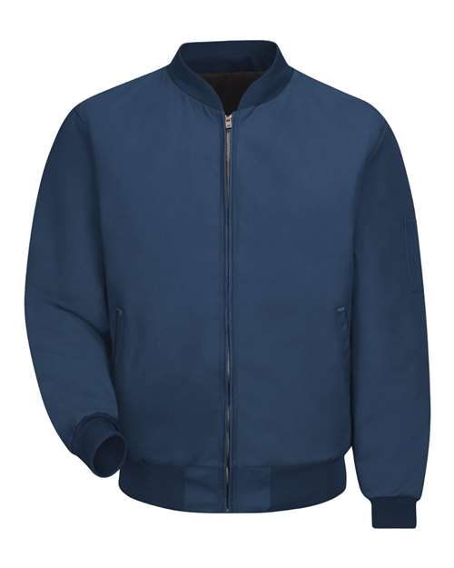 Red Kap JT38XLT Men's Extra Tall Solid Team Jacket - Navy - front