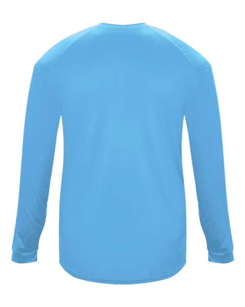 Badger 4004 Men's Ultimate SoftLock™ Long Sleeve T-Shirt - Columbia Blue - back