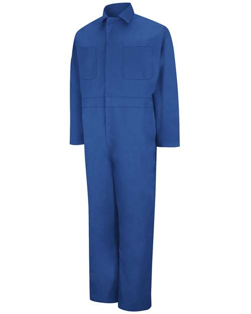 Red Kap CT10T Men's Tall Twill Action Back Coverall - Electric Blue - front