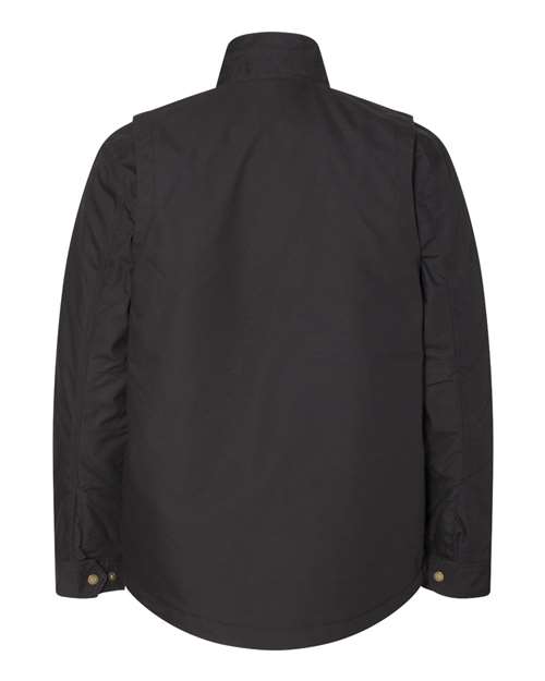 DRI DUCK 5066 Men's Sequoia StormShield™ Canvas Jacket - Black - back