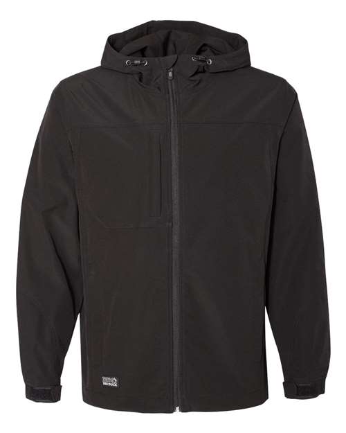 DRI DUCK 5310 Men's Apex Soft Shell Hooded Jacket - Black - front