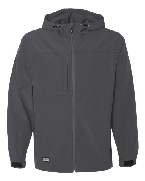 DRI DUCK 5310 Men's Apex Soft Shell Hooded Jacket - Charcoal - front