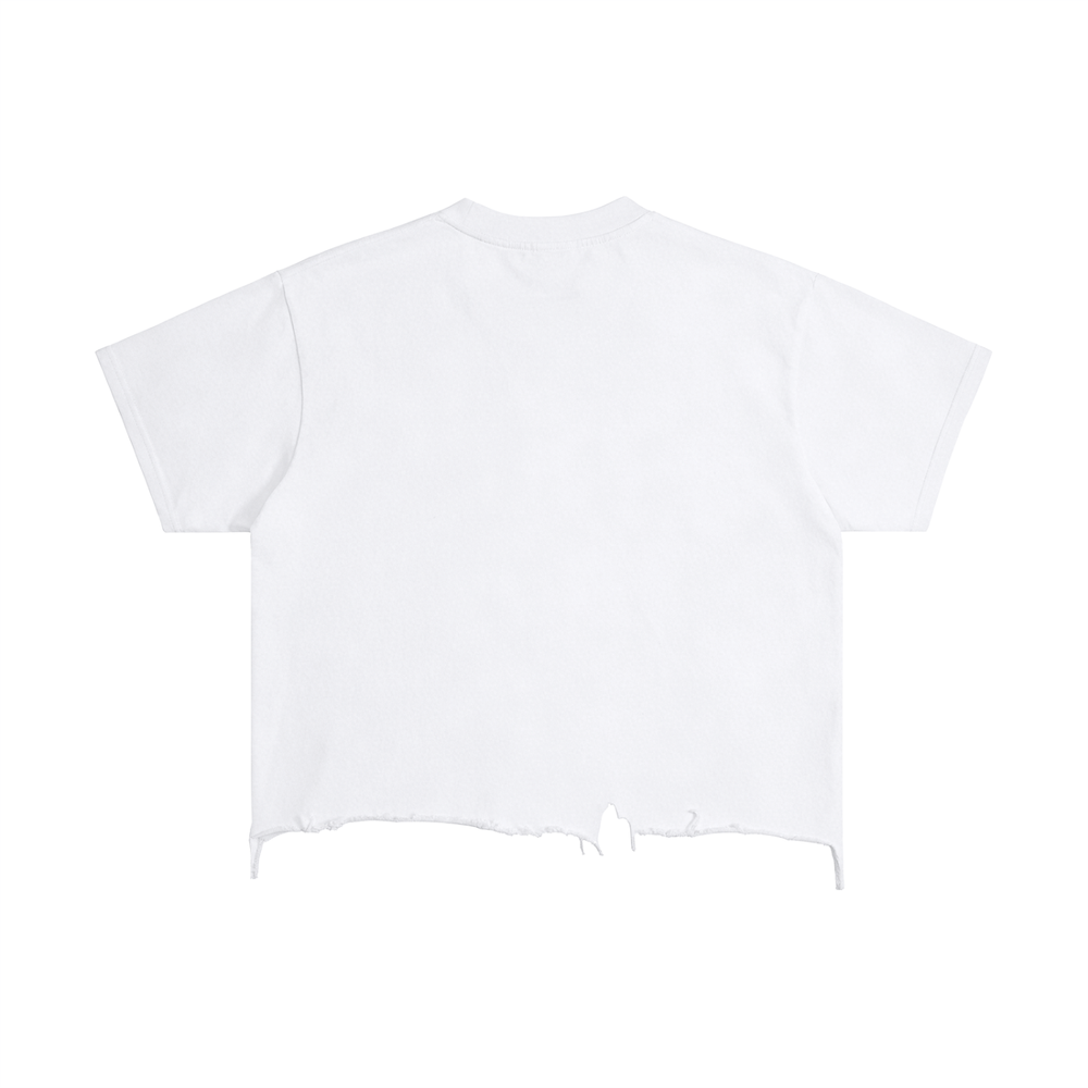 Infinite Drip Vintage Wash Boxy Distressed Hem T-Shirt