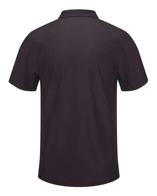 Red Kap SK92 Men's Performance Knit® Flex Series Active Polo - Black - back