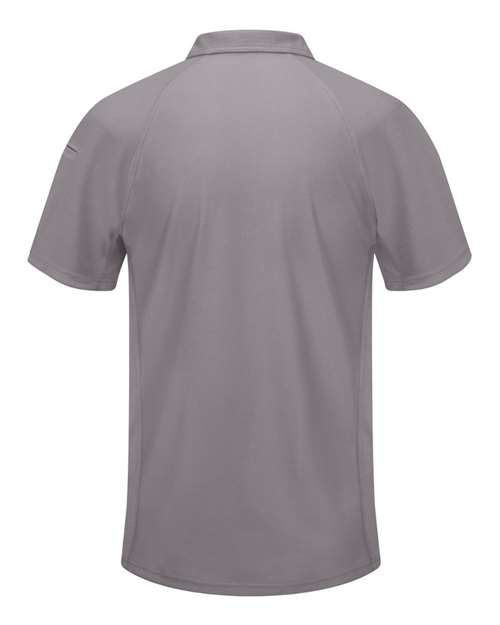 Red Kap SK92 Men's Performance Knit® Flex Series Active Polo - Grey - back