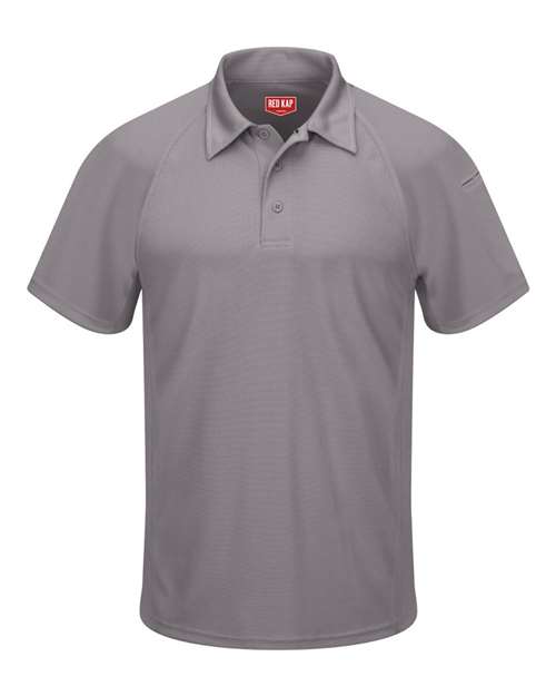 Red Kap SK92 Men's Performance Knit® Flex Series Active Polo - Grey - front
