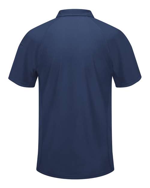 Red Kap SK92 Men's Performance Knit® Flex Series Active Polo - Navy - back