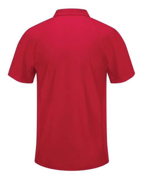 Red Kap SK92 Men's Performance Knit® Flex Series Active Polo - Red - back