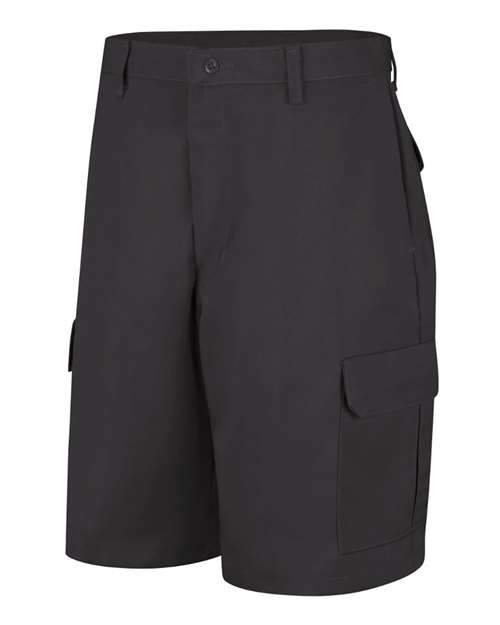 Red Kap PT66 Men's Cargo Shorts - Black - front