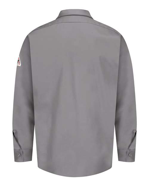 Bulwark SEW2T Men's Tall Flame Resistant Excel Work Shirt - Silver Grey - back