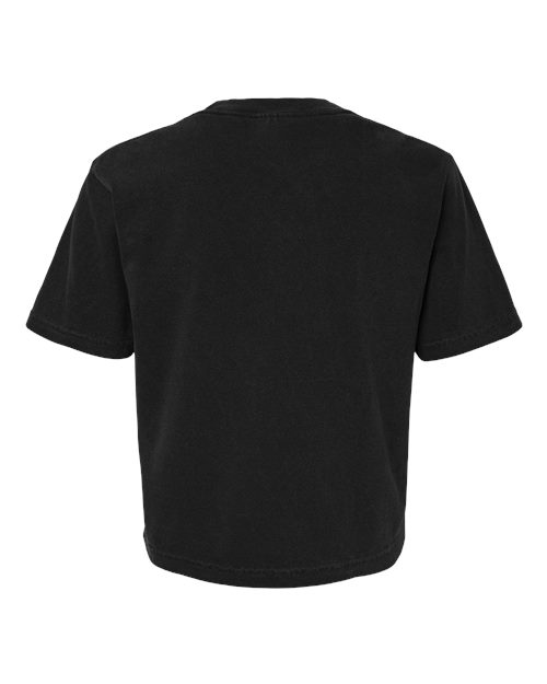 Comfort Colors 3023CL Women's Garment-Dyed Heavyweight Boxy T-Shirt - Black - back