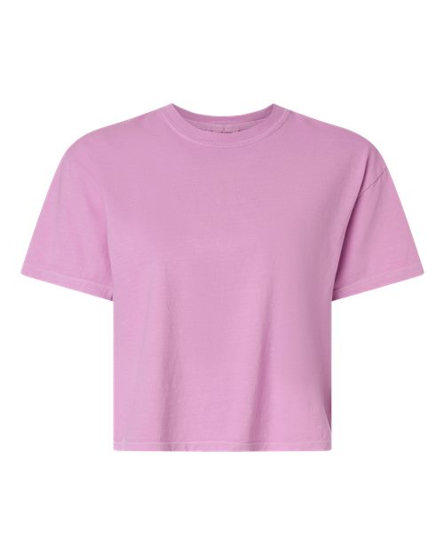 Comfort Colors 3023CL Women's Garment-Dyed Heavyweight Boxy T-Shirt - Rose Quartz - front