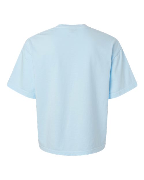 Comfort Colors 3023CL Women's Garment-Dyed Heavyweight Boxy T-Shirt - Chambray - back