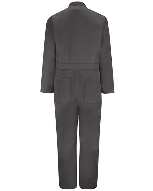 Red Kap CT10EXT Men's Extended Sizes Twill Action Back Coverall - Charcoal - back